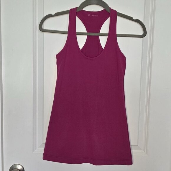 Lululemon Cool Racerback - 4 Raspberry - Picture 3 of 5